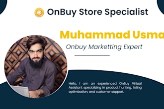 be your onbuy virtual assistant for product hunting, listing and support
