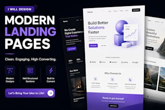 develop responsive landing page
