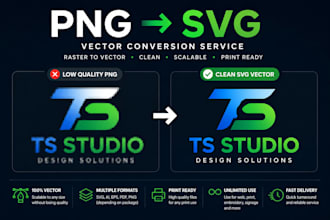 convert your logo to a clean scalable svg vector