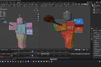 create high quality custom roblox character model and vrchat avatar