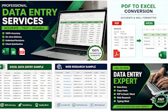do excel data entry operator