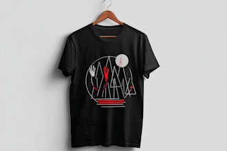 design t shirt for a band and merch