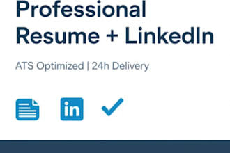 write professional resume, CV and cover letter