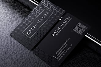 design a luxury minimalist business card