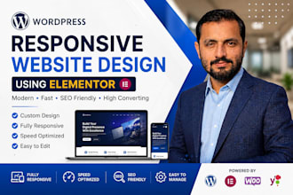 develop a responsive elementor website