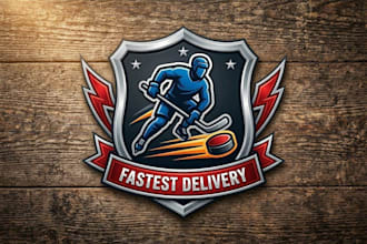 design high quality hockey logo with fastest delivery