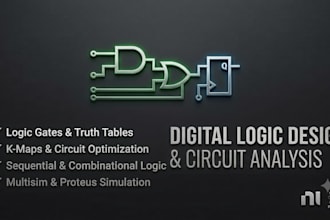 design digital logic circuits, truth tables, and solve electronics proble