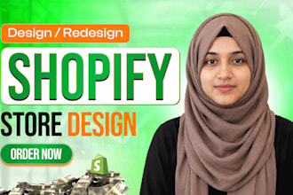 build shopify website, design or redesign shopify store design
