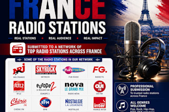feature your music on leading french radio stations
