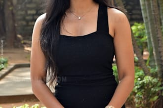 be create realistic fashion photo model image