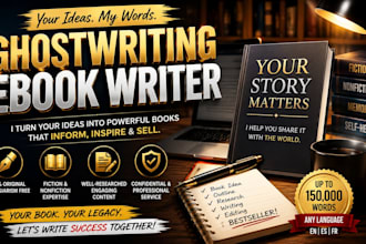be your ebook ghostwriter, self help health and fitness ebook writer