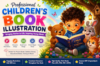 children story book illustration children story children story book illustration