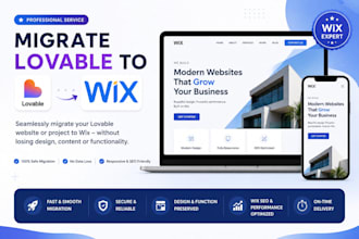convert and migrate lovable to wix, lovable migration, clone wix website