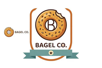 design unique bagel logo