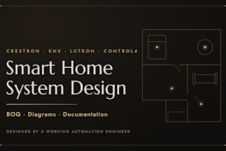 design your smart home automation system with boq and drawings