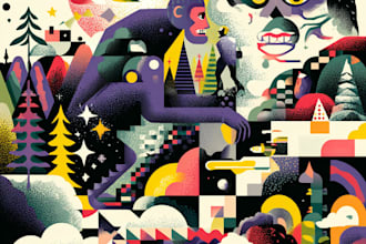 draw creative clip art and vector illustrations for you