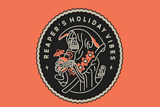 design a professional farm grim reaper logo