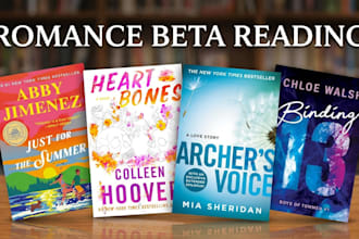beta read your romance novel