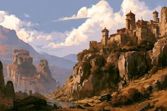 fantasy landscape art concept art