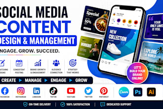 be your social media marketing manager and content creator