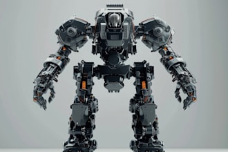 draw custom mecha robot
