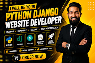 be your python django website developer