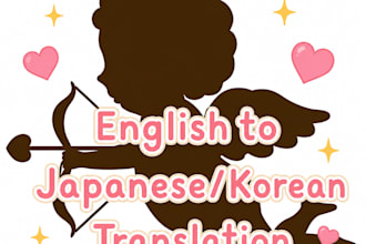 translate english to japanese and english to korean
