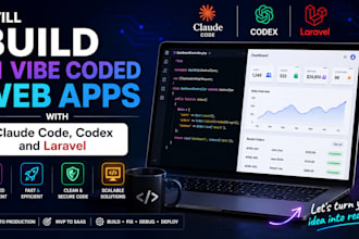 build your ai vibe coded web app with claude code, codex and laravel