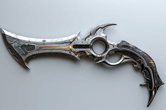 create weapon design and illustration