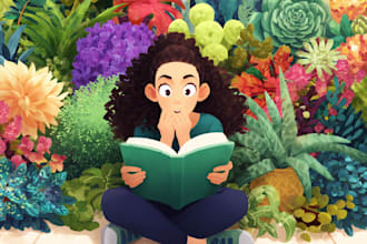 do children book layout book illustration design