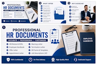 create professional HR documents and employee handbook