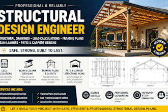 design structural load calc beam patio carport framing layout drawing