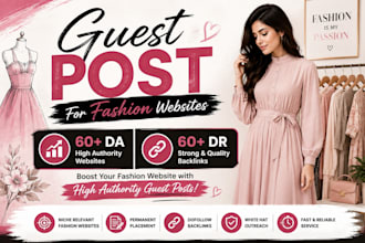 provide fashion backlinks and fashion guest post