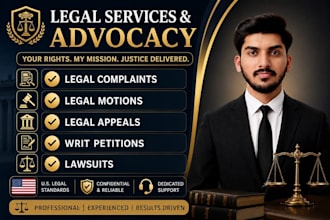 draft legal complaints, lawsuits, legal motions, legal letters and documents