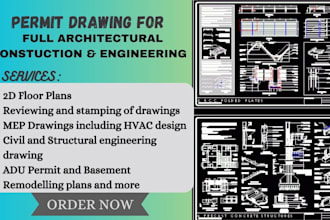 architectural structural engineer permit plan california florida texas adu stamp