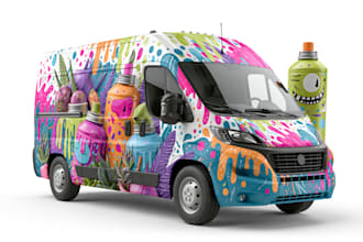 create professional car wrap , vehicle wrap