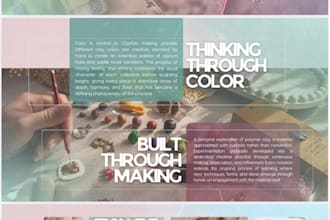 design a portfolio or pitch deck or data driven presentation