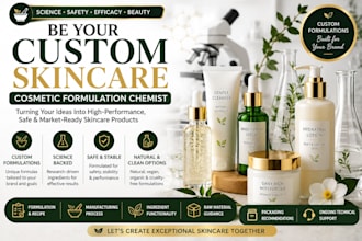 be your custom skincare cosmetic formulation chemist