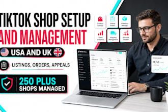 setup and manage UK, USA tiktok shop