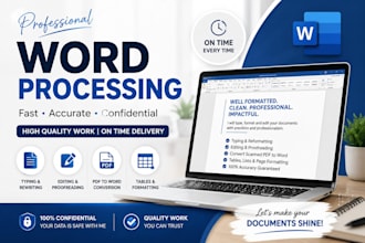 do microsoft word formatting, editing and document design