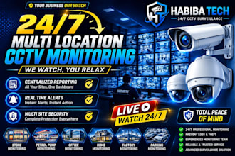 do 24 7 live cctv monitoring and remote surveillance services