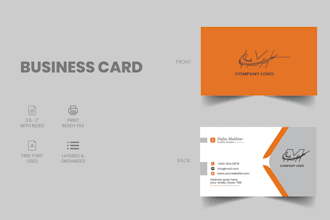 design luxury and minimalist business card for your brand