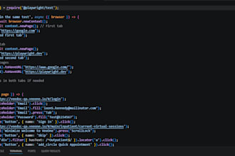 create automated UI tests using playwright for your web application