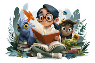 illustrate children book illustration ,children illustration