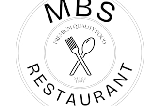design restaurant and cafe branding for mbs food brand