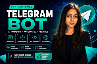 develop custom telegram bots using python and telegram API