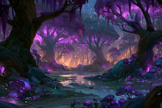 do professional landscape digital art