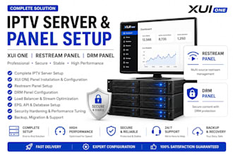 build full setup xui one streaming server and panel