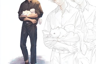 create a custom anime  illustration