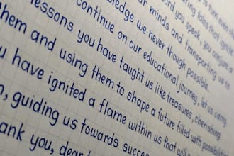write anything with my beautiful hand writing